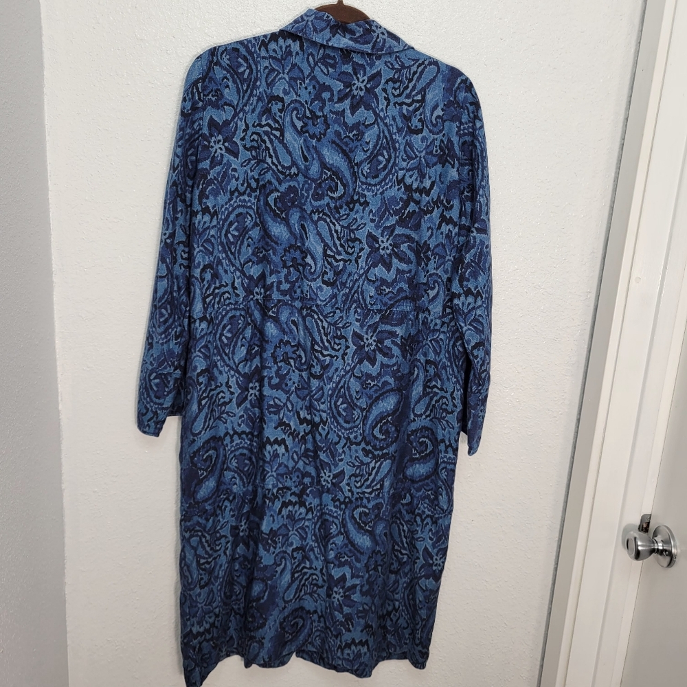 Johnny Was Workshop Duster Coat Size XS Oversized - Picture 7 of 13